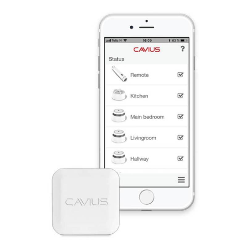 Cavius alarm - HUB for varsling til gratis APP